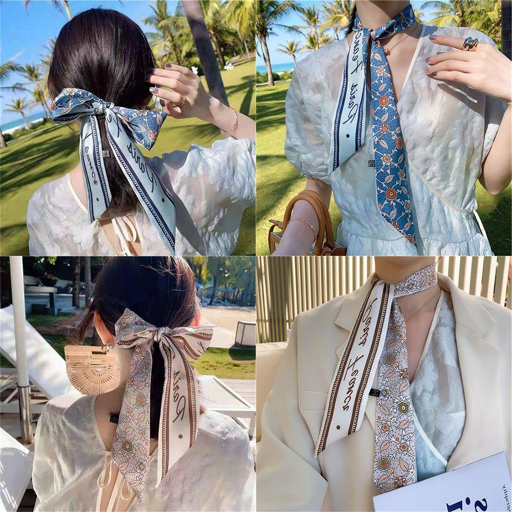 CACTU Băng Đô Cài Tóc Bằng Lụa Satin In Họa Tiết Trái Cây Thời Trang