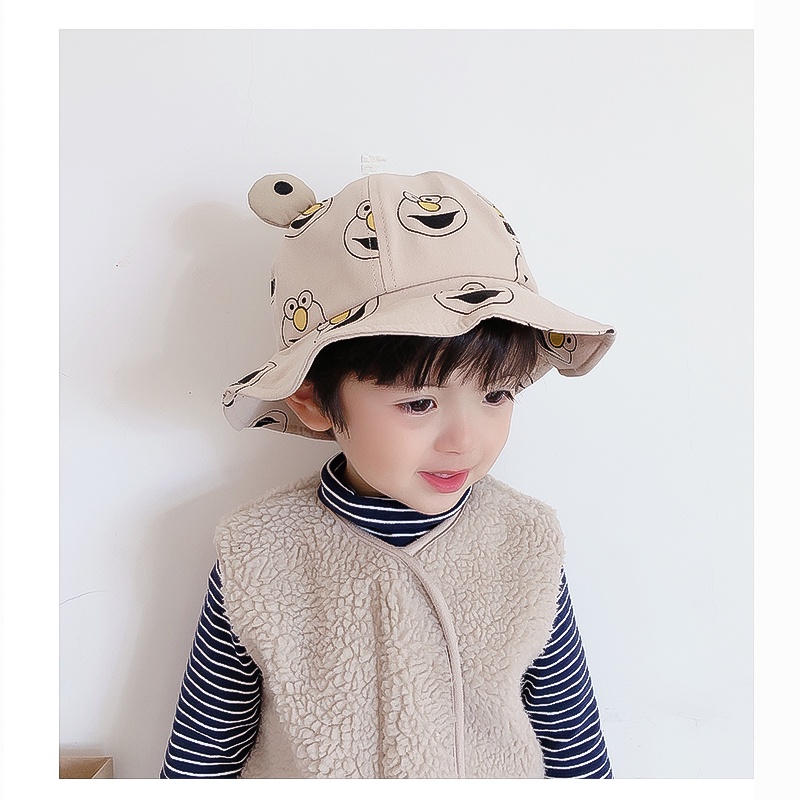 Mũ tai bèo in hình mặt cười cho bé trai bé gái -TB14