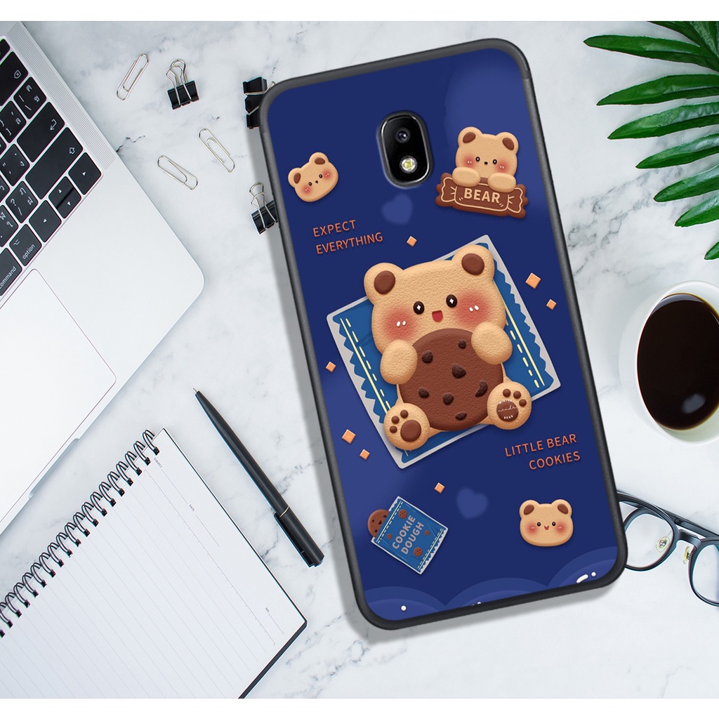 ỐP LƯNG SAMSUNG J3 PRO - J5 PRO - J7 PRO - J7 PLUS , IN HÌNH GẤU NÂU CHOCOLATE ĐÁNG YÊU.