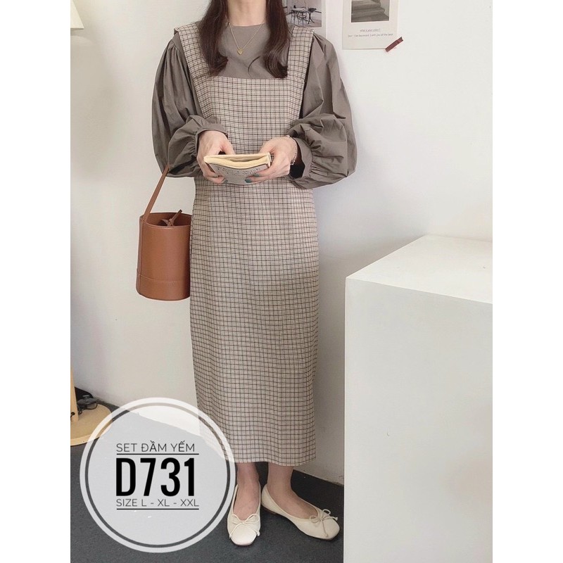 Bigsize Set đầm yếm