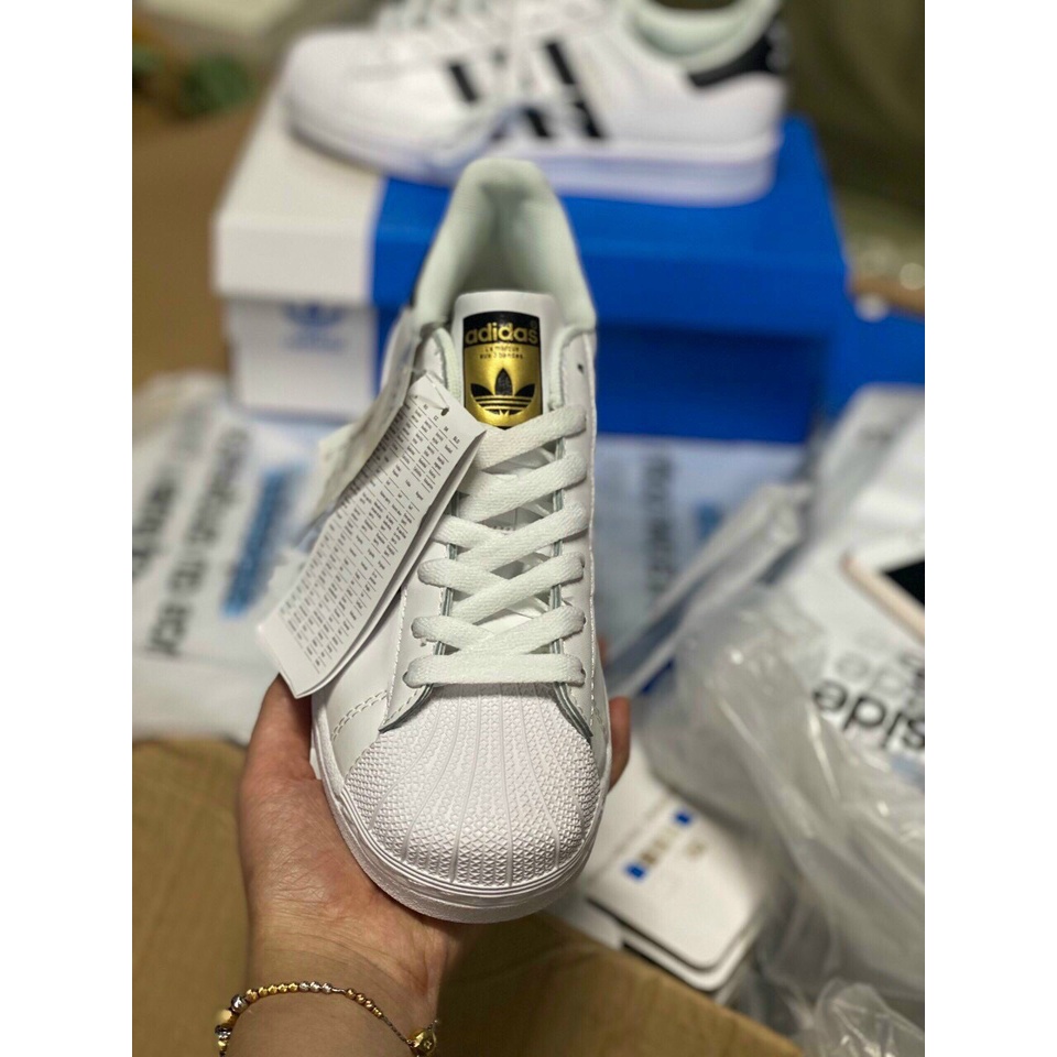 Giày sneaker supper star sò trắng đen full sz nam nữ
