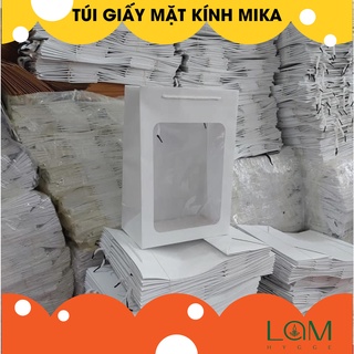 TÚI GIẤY NỬA KÍNH ĐỰNG HOA SIZE 25x36x12 MUA TỪ 5 CÁI TRỞ LÊN