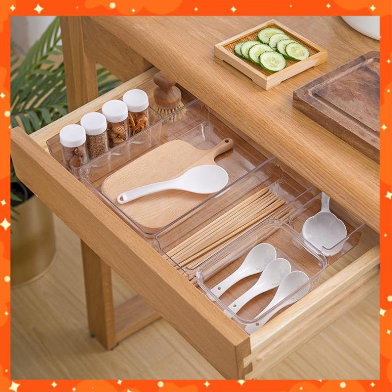 Khay Chia Ngăn Kéo Tủ Đựng Mỹ Phẩm Tiện Gọn - Khay Đựng Đồ Chia Ngăn Đựng Đồ Dùng Nhà Bếp Tiện lợi  !