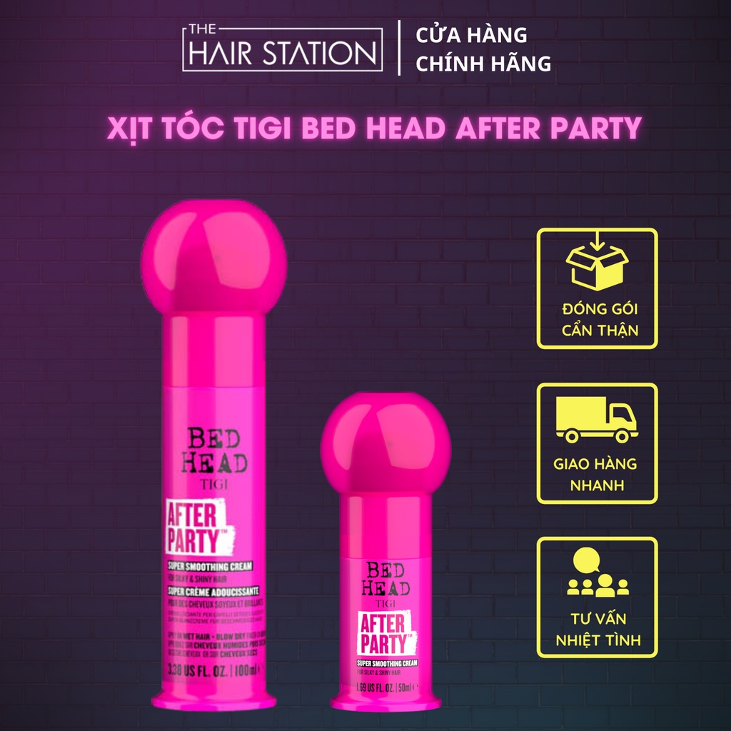Kem tạo nếp Tigi Bed Head After Party làm mượt tóc dưỡng tóc tăng cường độ bóng 100ml