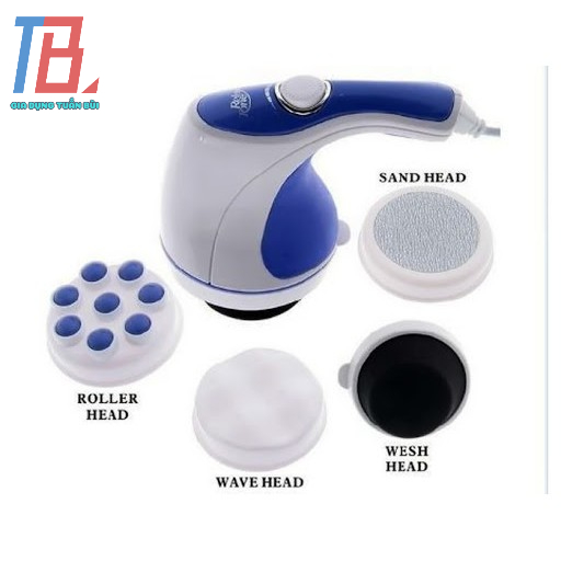 Máy massage cầm tay 5 đầu đánh tan mỡ bụng, giảm nhức mỏi, đau vai, đau cơ, giảm căng thẳng, hỗ trợ thư giãn