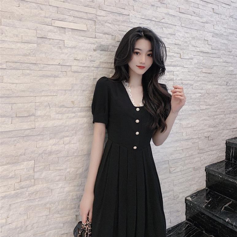 ĐẦM XOÈ CỔ REN XINH ĐẸP NƠI CÔNG SỞ | ĐẦM NỮ ĐẦM DÁNG XÒE | BigBuy360 - bigbuy360.vn