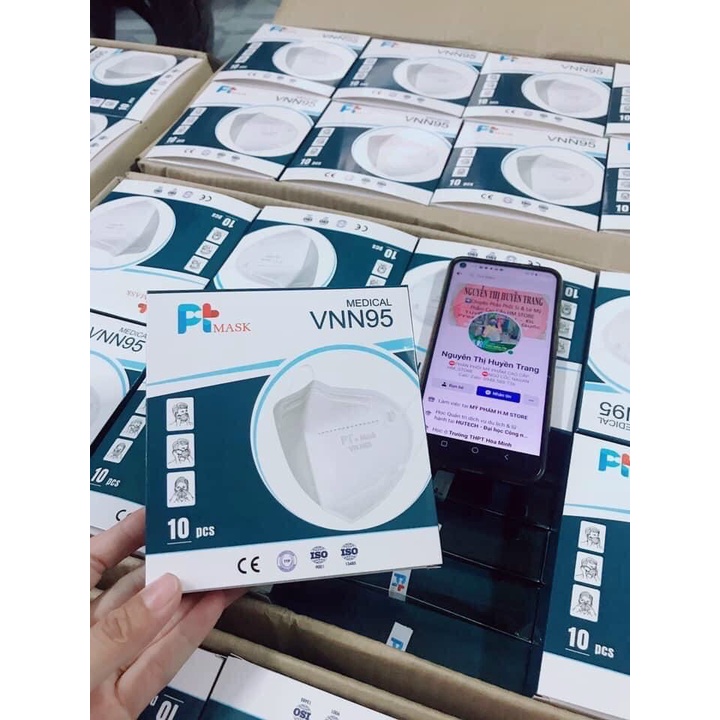 Combo hộp10 Cái Khẩu Trang KN95 Cao cấp Lọc không khí Kháng khuẩn Chống bụi | BigBuy360 - bigbuy360.vn
