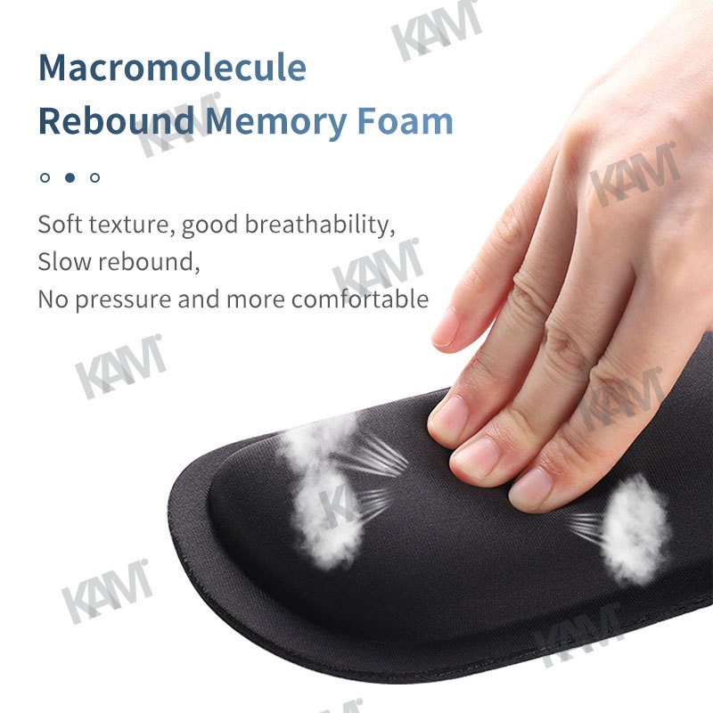 Đệm Kê Cổ Tay Bằng Memory Foam Chống Trượt Thoải Mái Siêu Bền Tiện Dụng Cho PC / Laptop