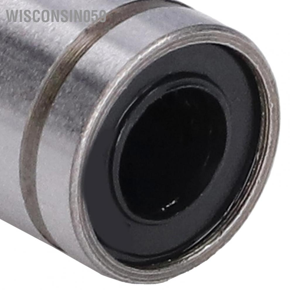 Wisconsin059 10Pcs Linear Motion Bearing Cylinder Optical Axes Slider Test Frame Spare ID 6mm OD 12mm LM6UU