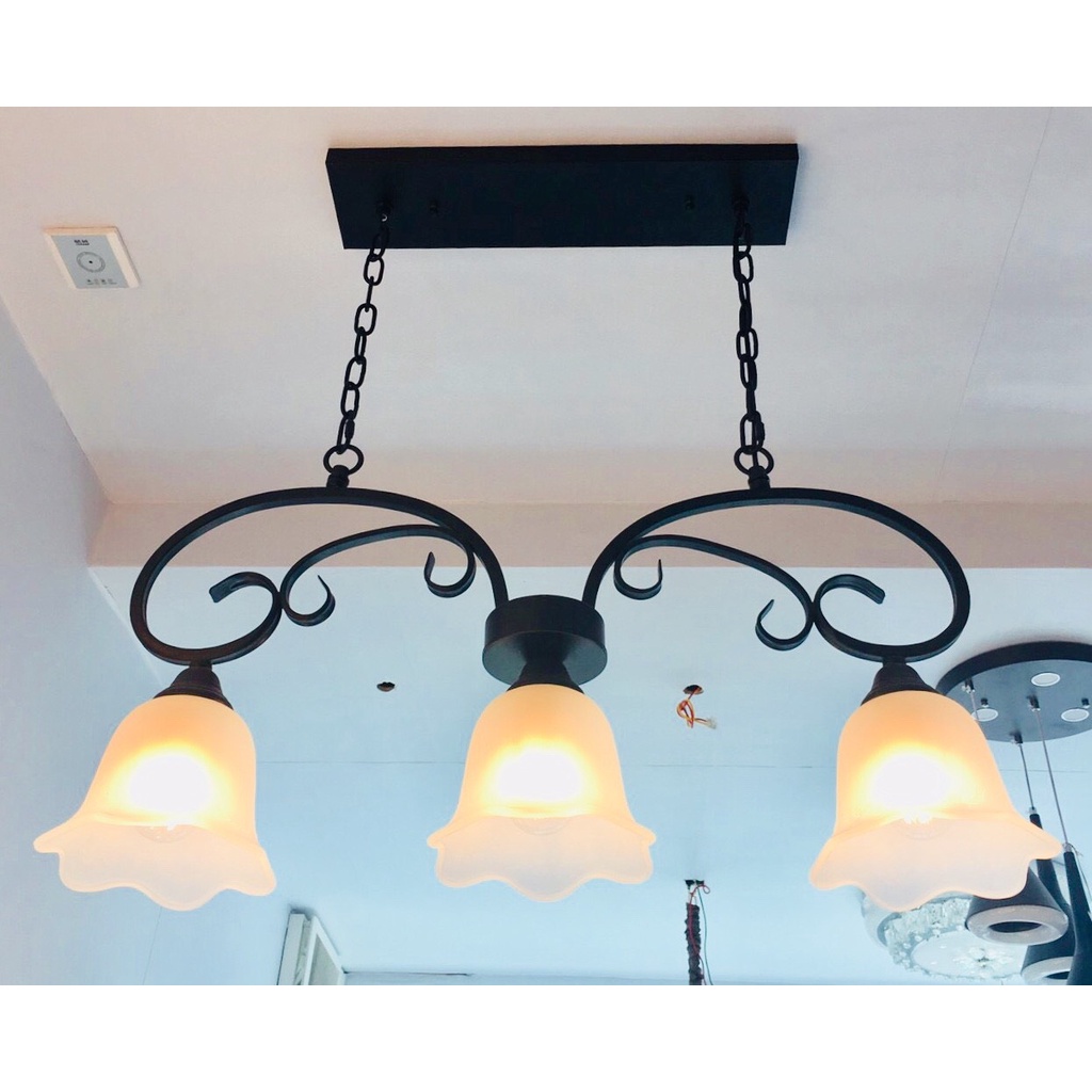 Đèn thả MONSKY MANGAN trang trí nội thất, phong cách cổ điển - kèm bóng LED chuyên dụng
