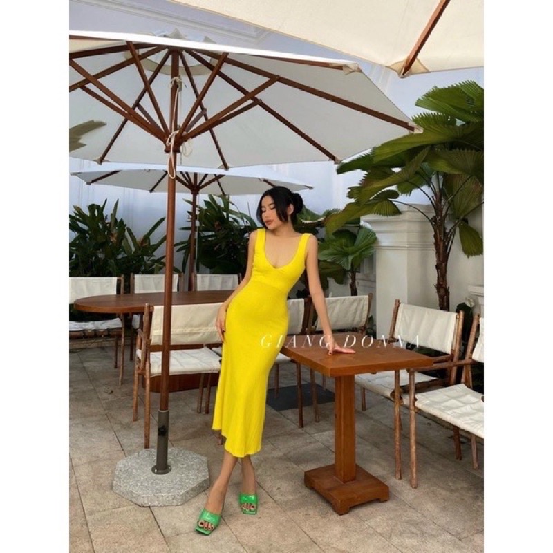 Đầm cổ V maxi  carotshop