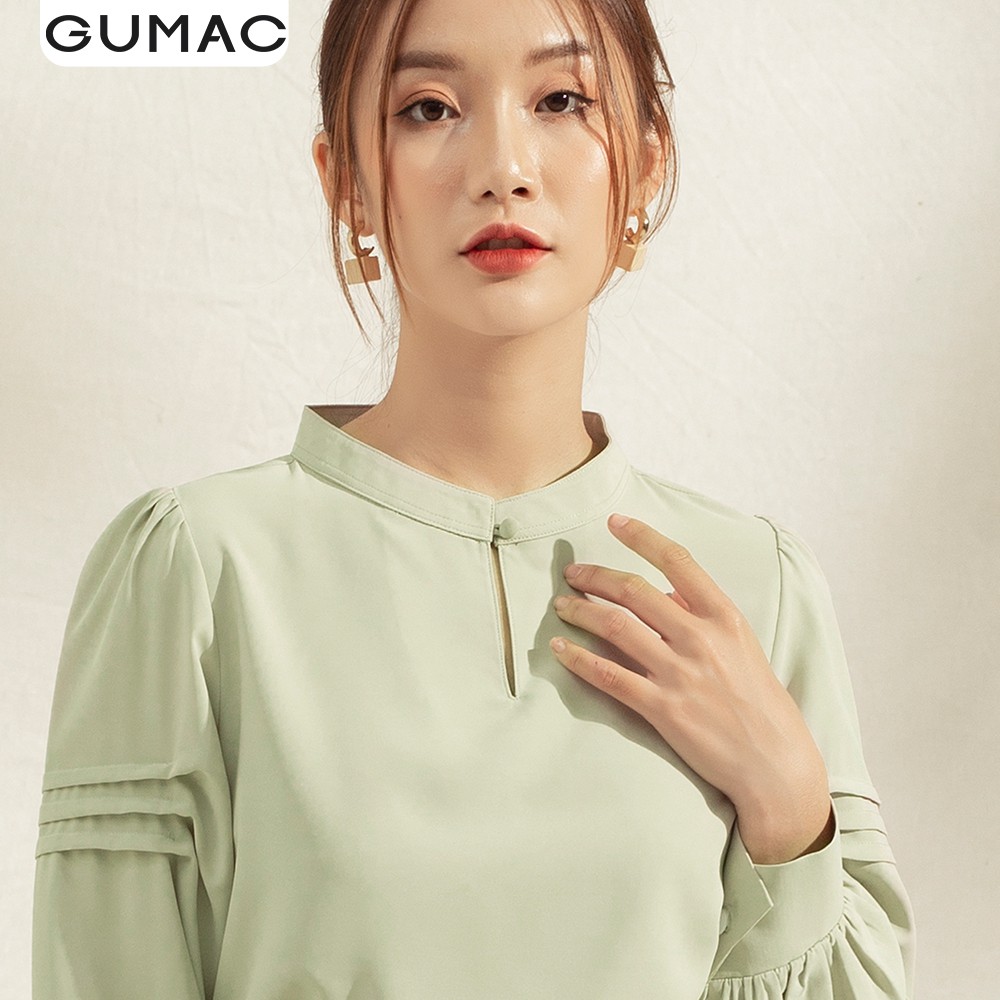 Áo cổ trụ xếp tay AA1167 GUMAC | BigBuy360 - bigbuy360.vn
