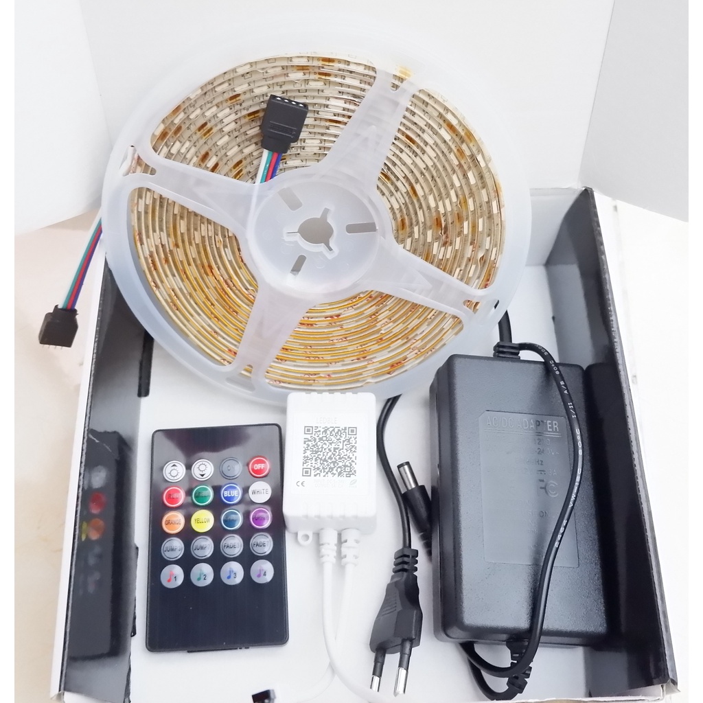 Đèn Led  TickTok 16 triệu màu RGB cảm biến theo nhạc điều khiển qua App điện thoại 5m