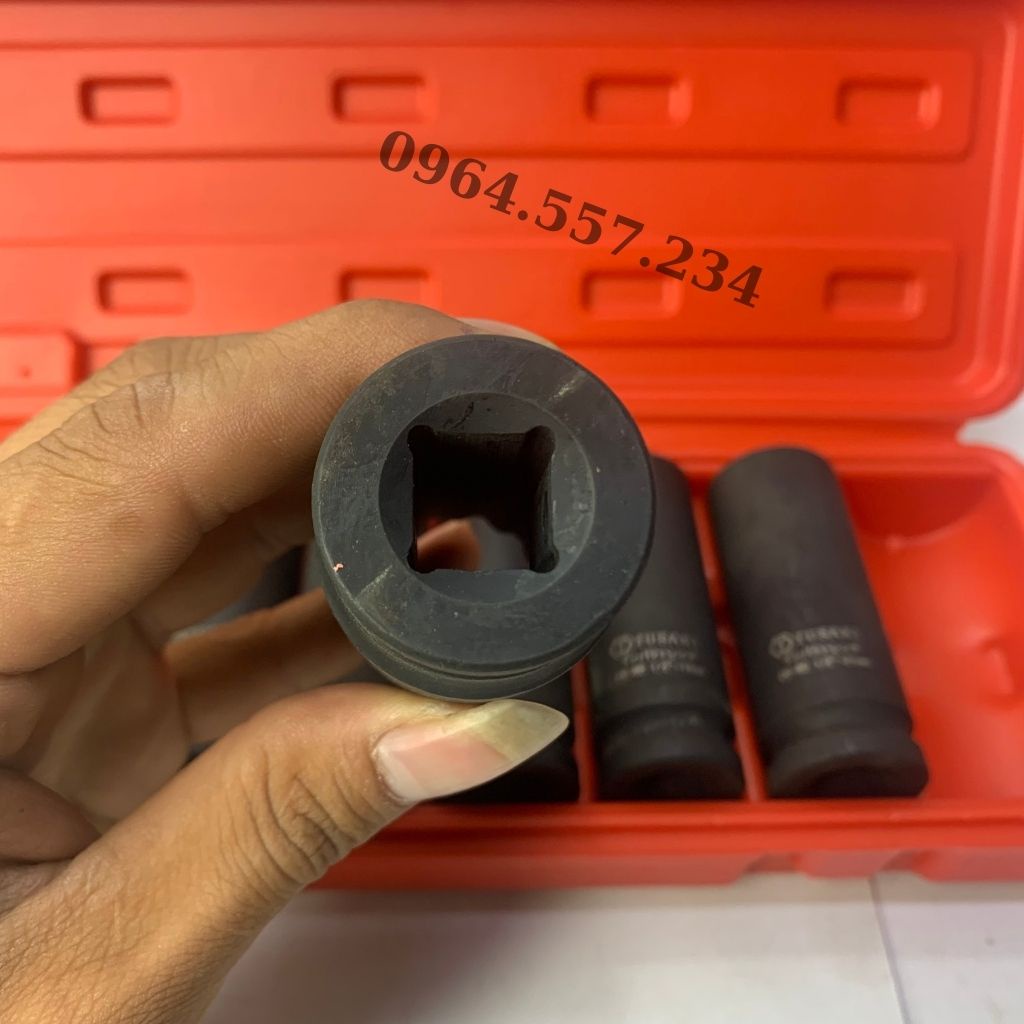 Bộ Khẩu, Bộ Tuýp 10 món Vặn Bulong 1/2 inch 12 cạnh  Cao Cấp TUSAKI-JAPAN