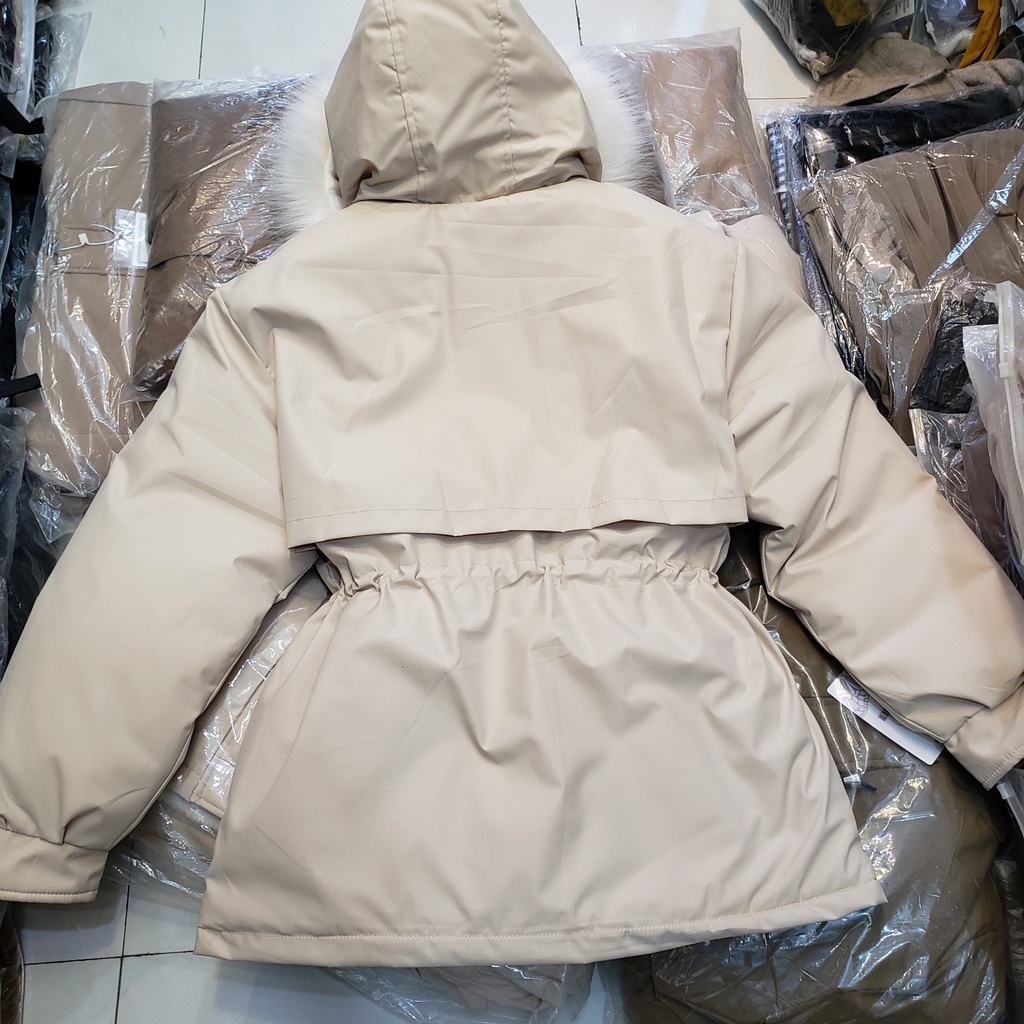 Áo Khoác Nữ Lót Lông Phong Cách Hàn Quốc, Áo Parka Nữ AnyShang Trẻ Trung Và Thời Thượng ANS2115