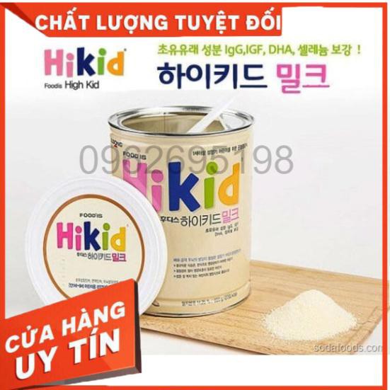 Sữa Hikid dê 700g, hikid vani, hikid socola, premium date mới