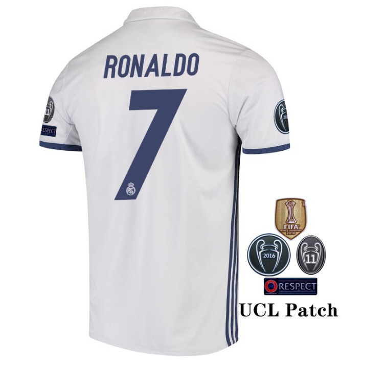 Áo thun bóng đá câu lạc bộ Real Madrid CF Jersey 16/17