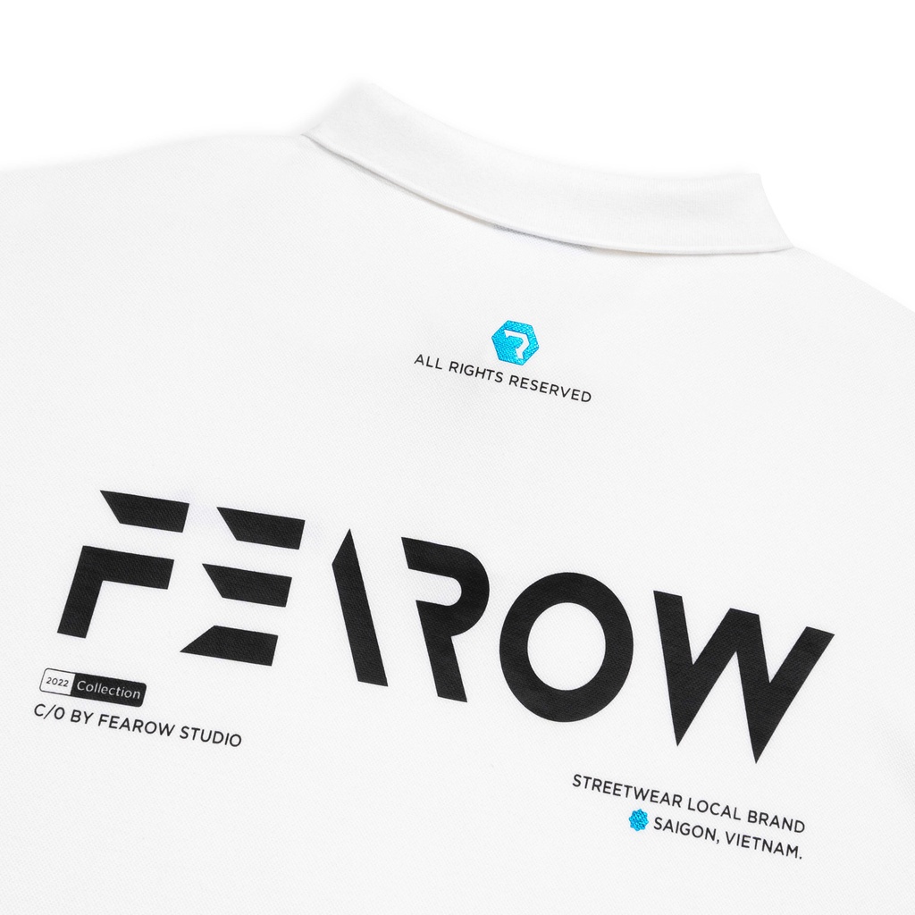 Áo polo nam nữ local brand unisex Fearow Signature / Màu Trắng - FW702