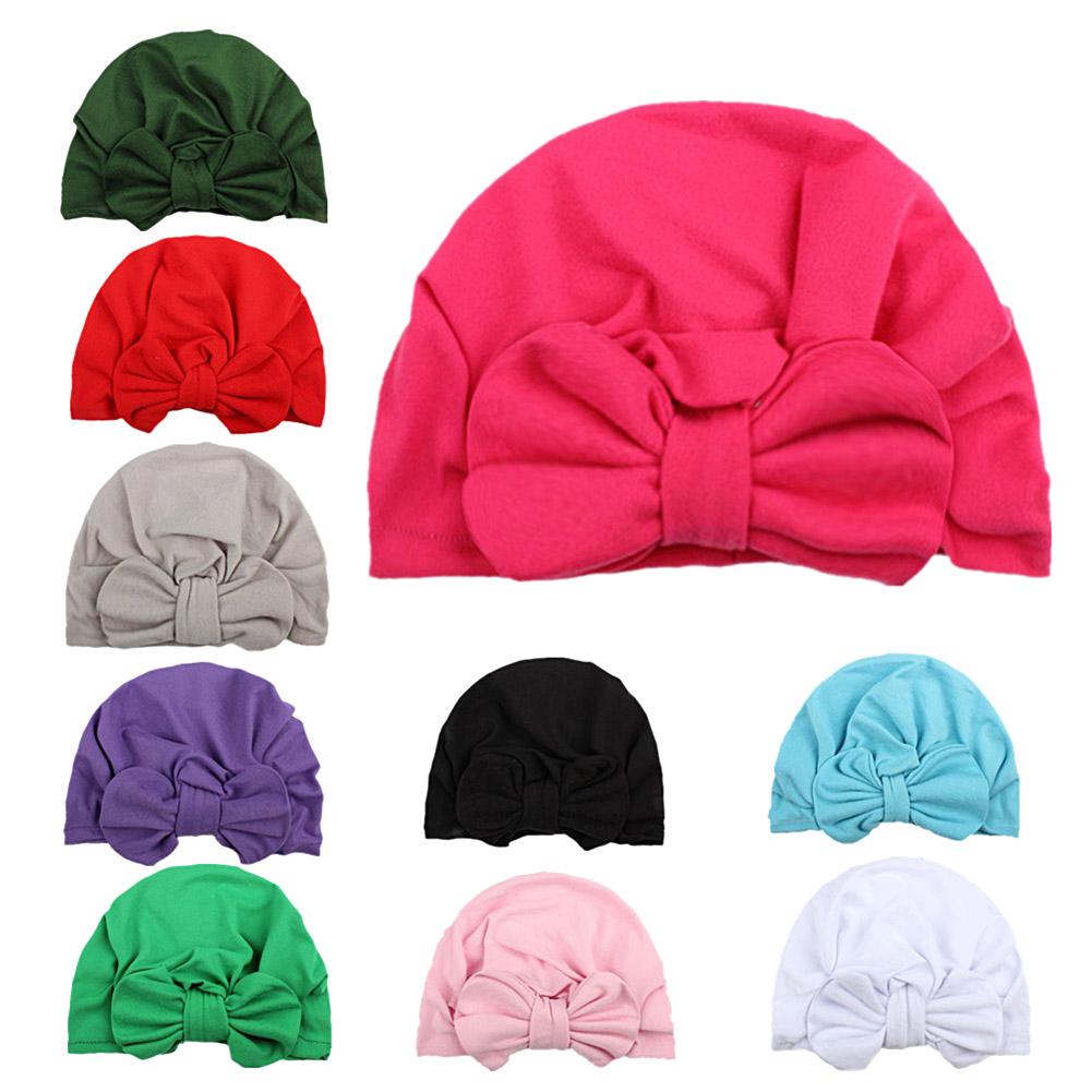 Mũ turban thắt nơ cho bé