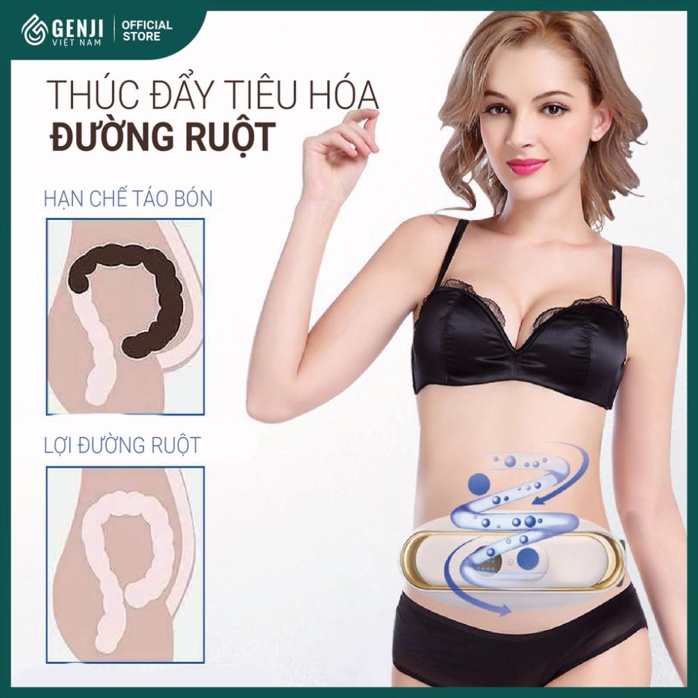 Đai Massage Giảm Mỡ Bụng Nhiệt Hồng Ngoại, Máy Mát Xa Rung Đánh Tan Mỡ Hiệu Quả