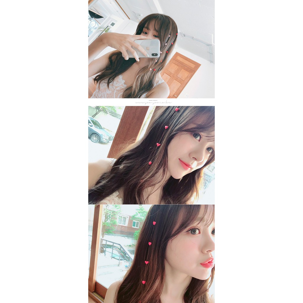 Phụ Kiện Tóc MALANO Dây Kẹp Tóc Hình Trái Tim Xinh Xắn Phong Cách Hàn Quốc Cho Nữ FA-001235