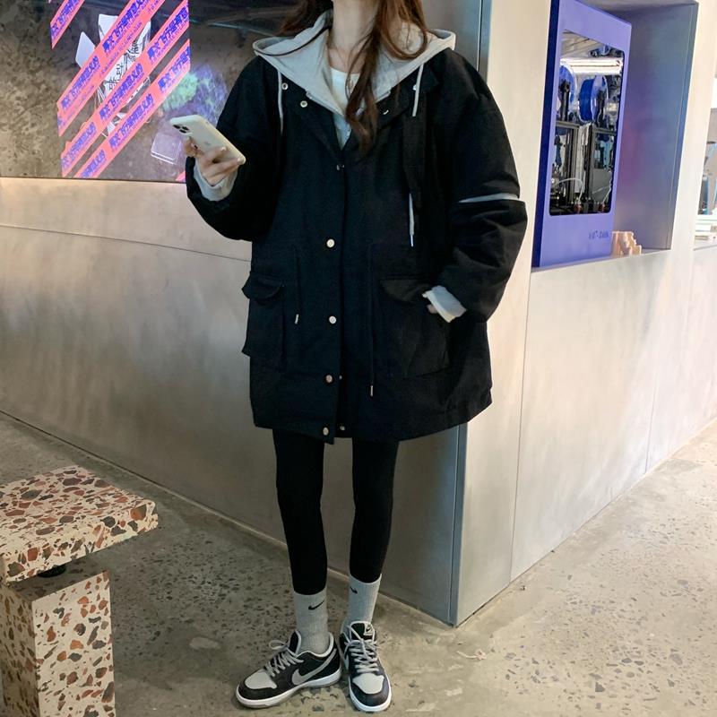 Caring Korean Style Thickened Assorted Colors Cotton-Padded Clothes Female Students Mid-Length Winter Grab New All-Matching Loose Jacket Coat Fashion