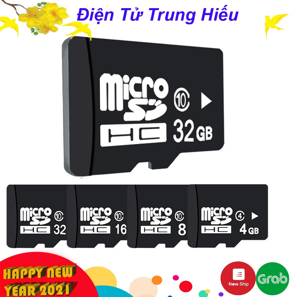 Thẻ nhớ điện thoại 32Gb/64Gb/16Gb/8Gb/4Gb/2Gb micro sd class 10 U3, cho camera, máy ảnh