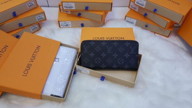 Ví hoa nâu kéo khóa size 20 fullbox | BigBuy360 - bigbuy360.vn