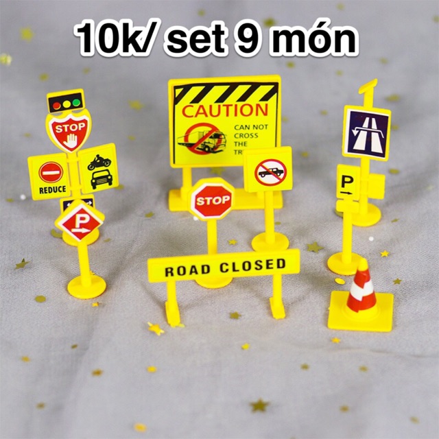 Bộ biển báo giao thông 9 món