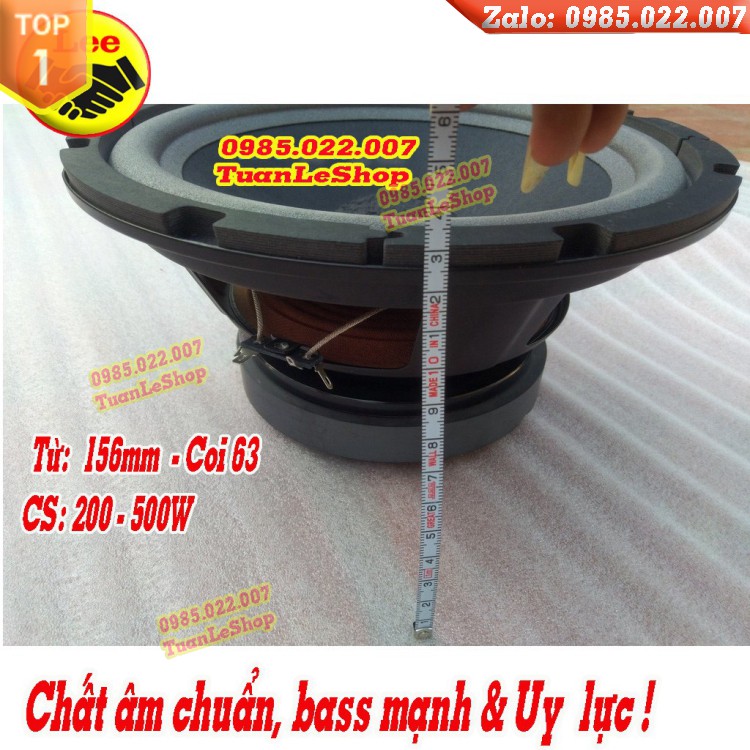 LOA BASS 25 COIL 63 TỪ 156 MA TIN XƯƠNG SẮT - LOA 2.5 TẤC - GIÁ 01 LOA