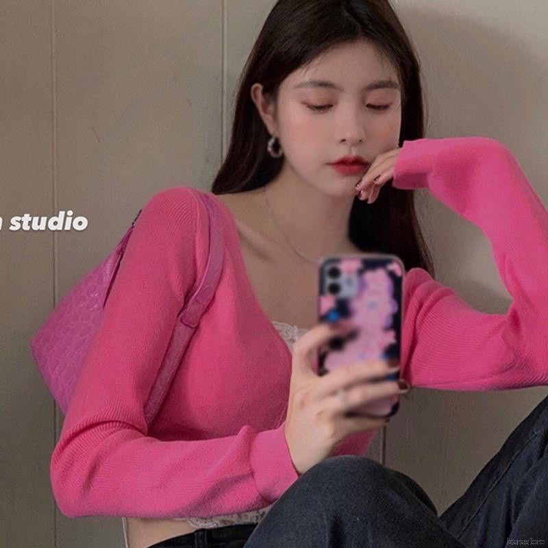 Áo Cardigan Dệt Kim Cổ Chữ V Chống Nắng Cho Nữ | BigBuy360 - bigbuy360.vn