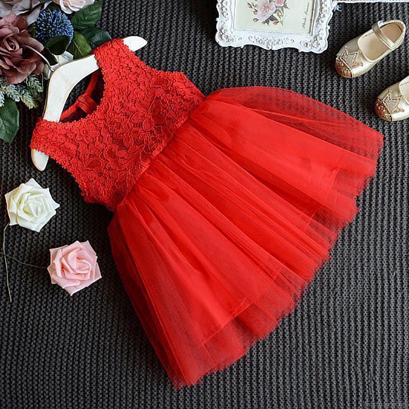 Đầm bé gái thêu ren phong cách Hàn Quốc