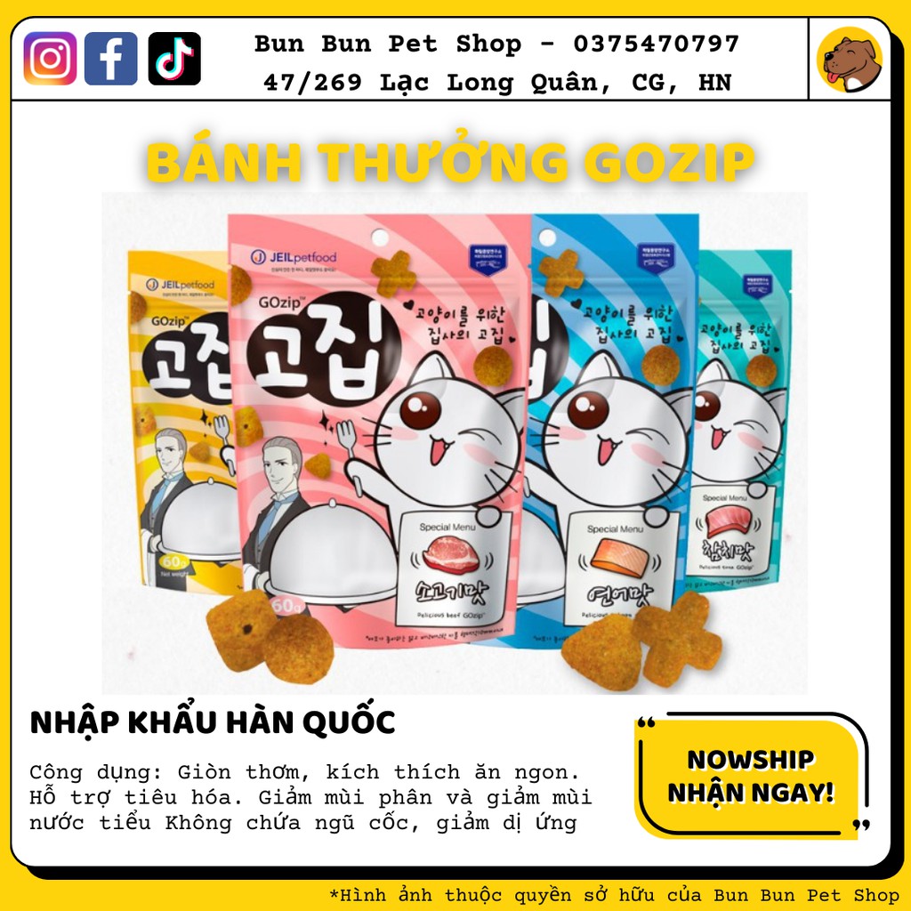 Bánh thưởng gozip cho mèo-Bánh thưởng gozip cho mèo