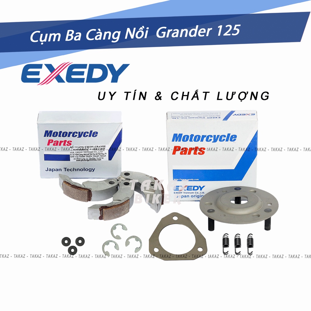 A4  Full trọn bộ nồi có Pulley Exedy trước và sau dùng cho xe Grande và Acruzo Công Nghệ Japan SXuất