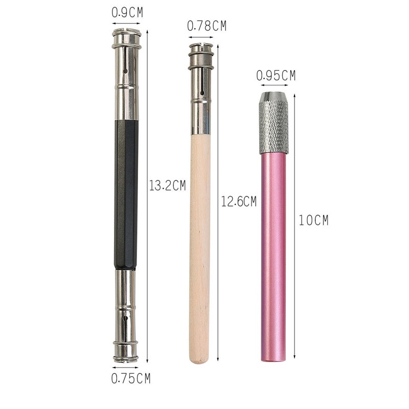 1 Chiếc Giá Đỡ Bút Chì Hai Đầu Bằng Kim Loại Có Thể Điều Chỉnh