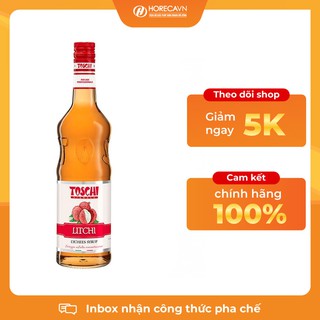Siro Toschi Vải 1000ml - MUA SYRUP TẶNG FREE 20 CÔNG THỨC