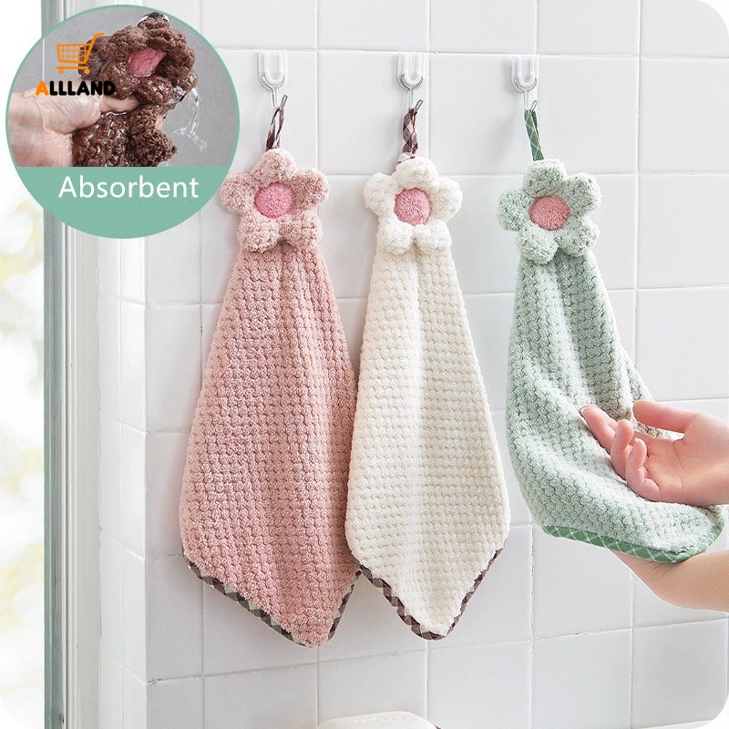 Khăn lau tay mềm mại thấm hút tốt hình hoa hướng dương dễ thương tiện dụng