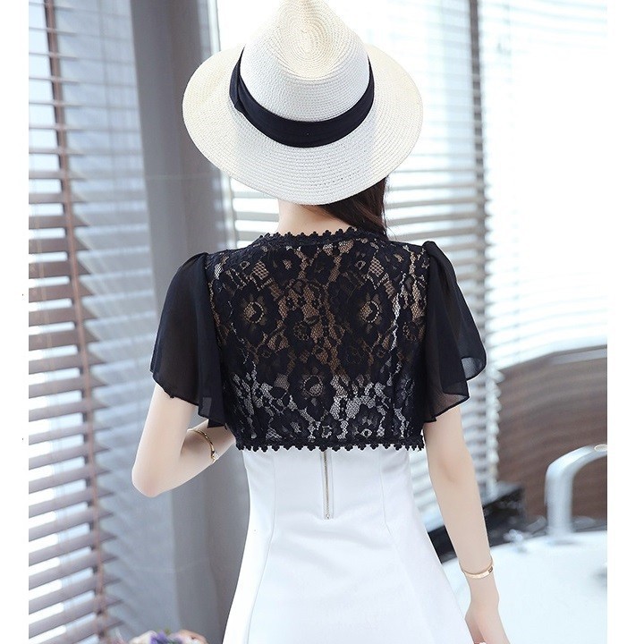 [FREESHIP] Áo khoác ren form ngắn tay voan | BigBuy360 - bigbuy360.vn