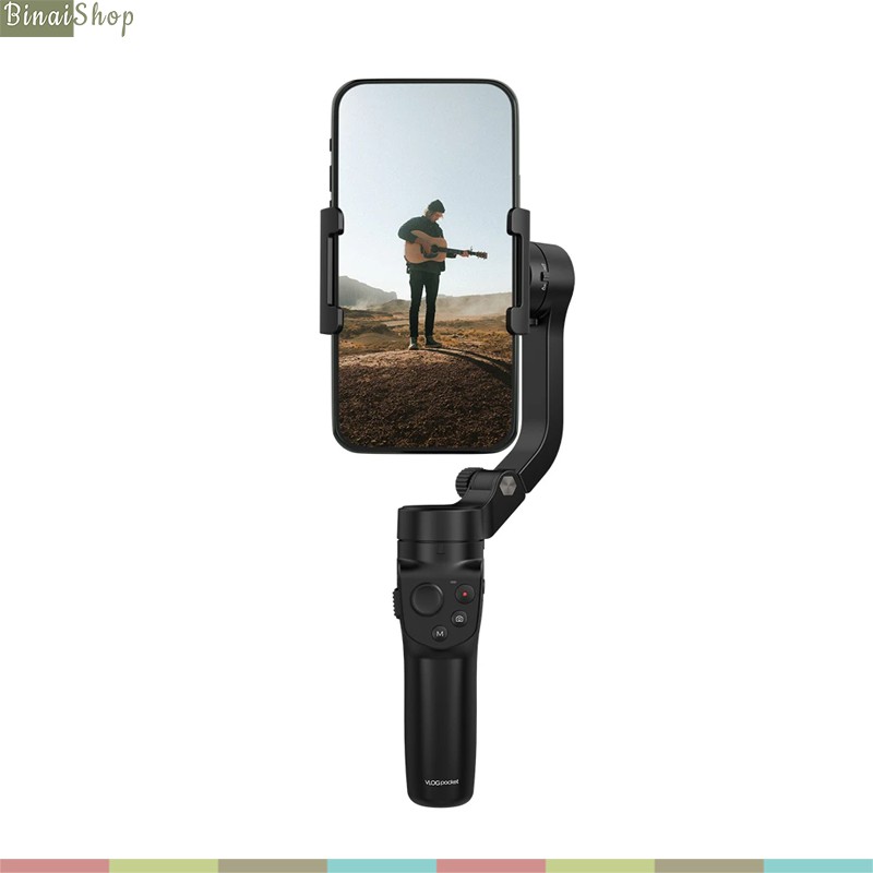 Gimbal Bluetooth Siêu Nhỏ Gọn Cho Điện Thoại Smartphone Feiyu Tech VLOG Pocket 2