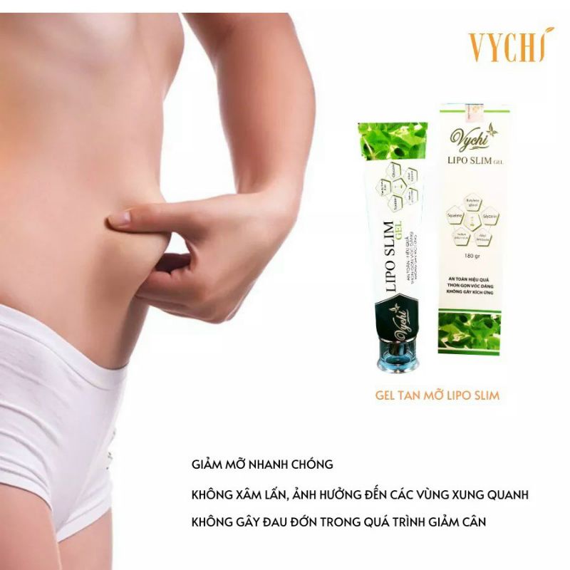 Lipo Slim Gel - Tan Mỡ Vychi Tặng Kèm 1 Thước Đo [ Data Mới Nhất ]