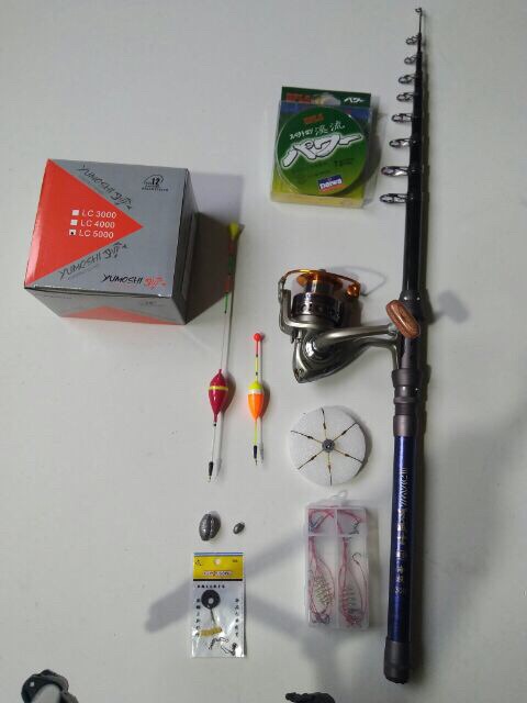 combo bộ cần câu cần Daiwa 3m+máy LC 6000