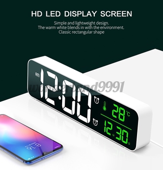Đồng Hồ Báo Thức Kỹ Thuật Số 3d Màn Hình Led Hiển Thị Nhiệt Độ