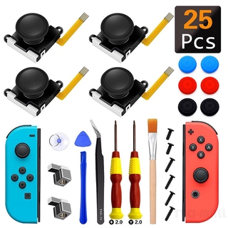 Bộ phụ kiện 25 trong 1 món cao cấp dành cho tay cầm máy chơi game joycon Nintendo Switch