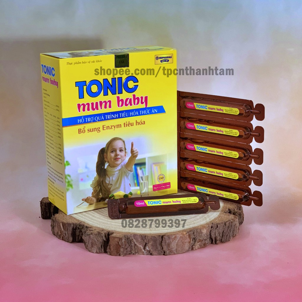 Siro TONIC MUM BABY giúp trẻ ăn ngon miệng , tăng khả năng hấp thụ chất - Hộp 20 ống