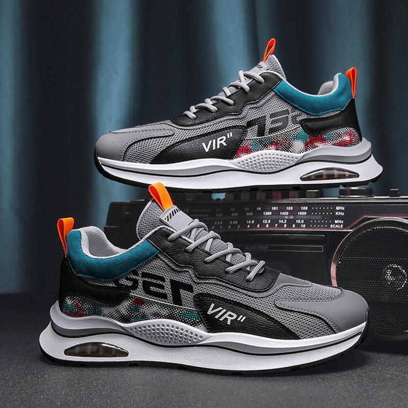 Giày sneaker chạy bộ  IELGY phối lưới mỏng thoáng khí dành cho nam