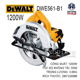 Máy cưa đĩa 185mm dewalt dwe561-b1 1200w