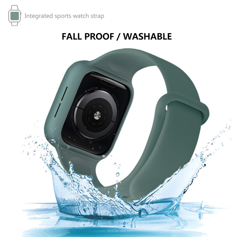 Dây Đồng Hồ Thay Thế LYKRY Bằng Silicon Cho Apple Watch 6 5 4 44mm