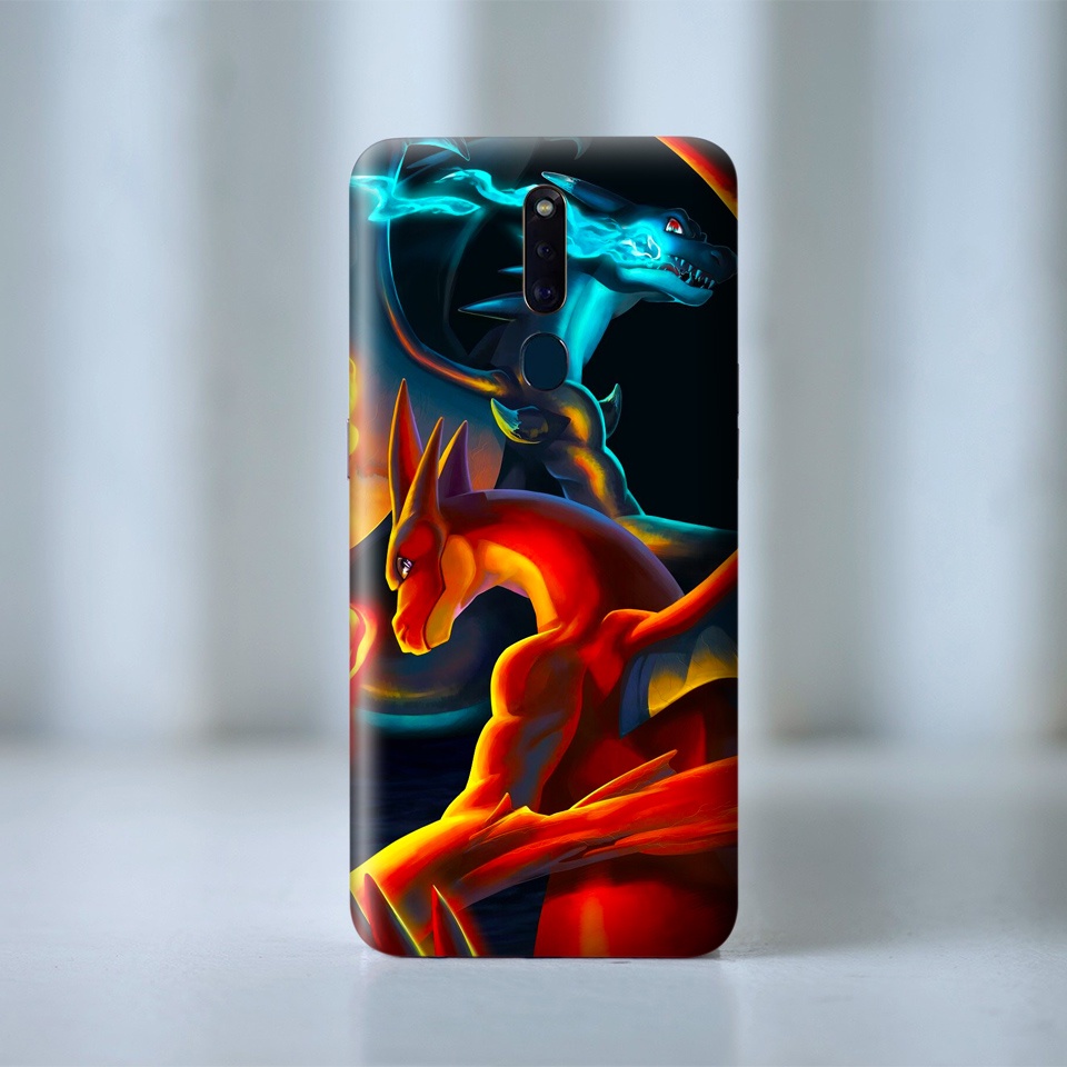 Miếng Dán Skin Điện Thoại In Hình Mega Charizard - Pokemon Cho Các Dòng Máy