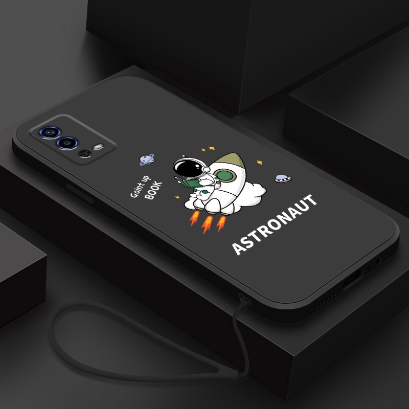 Ốp Điện Thoại Silicone Mềm Chống Sốc In Hình Phi Hành Gia Cho oppo a55 4G