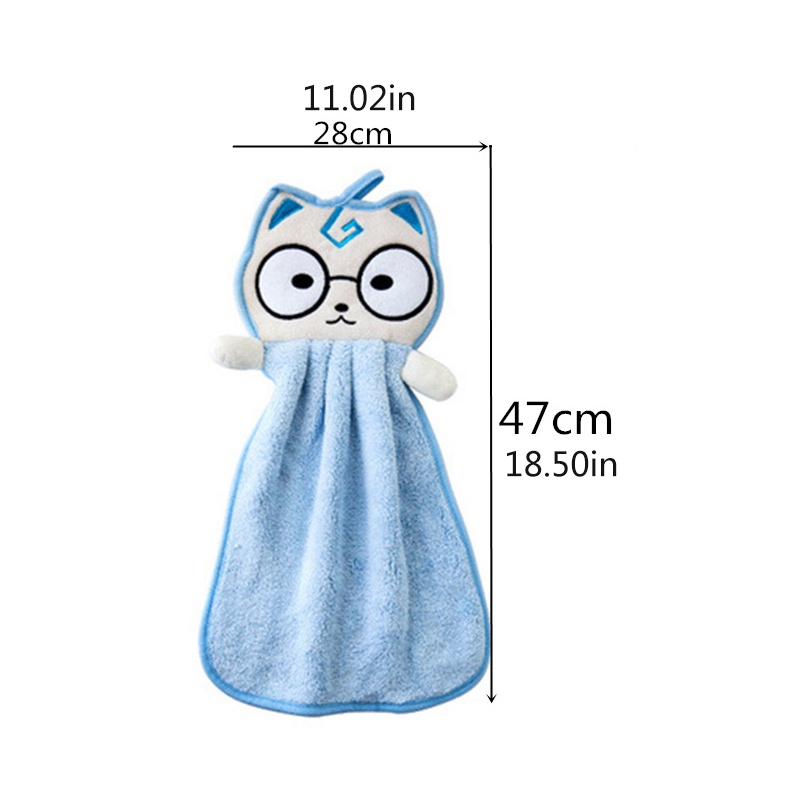 Khăn lau tay treo tường hình mèo dễ thương tiện dụng